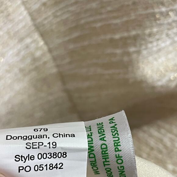 Lilly Pulitzer Portia Boucle Gold Metallic Pearl Beaded Dress Womens 8 AS IS - Picture 8 of 10